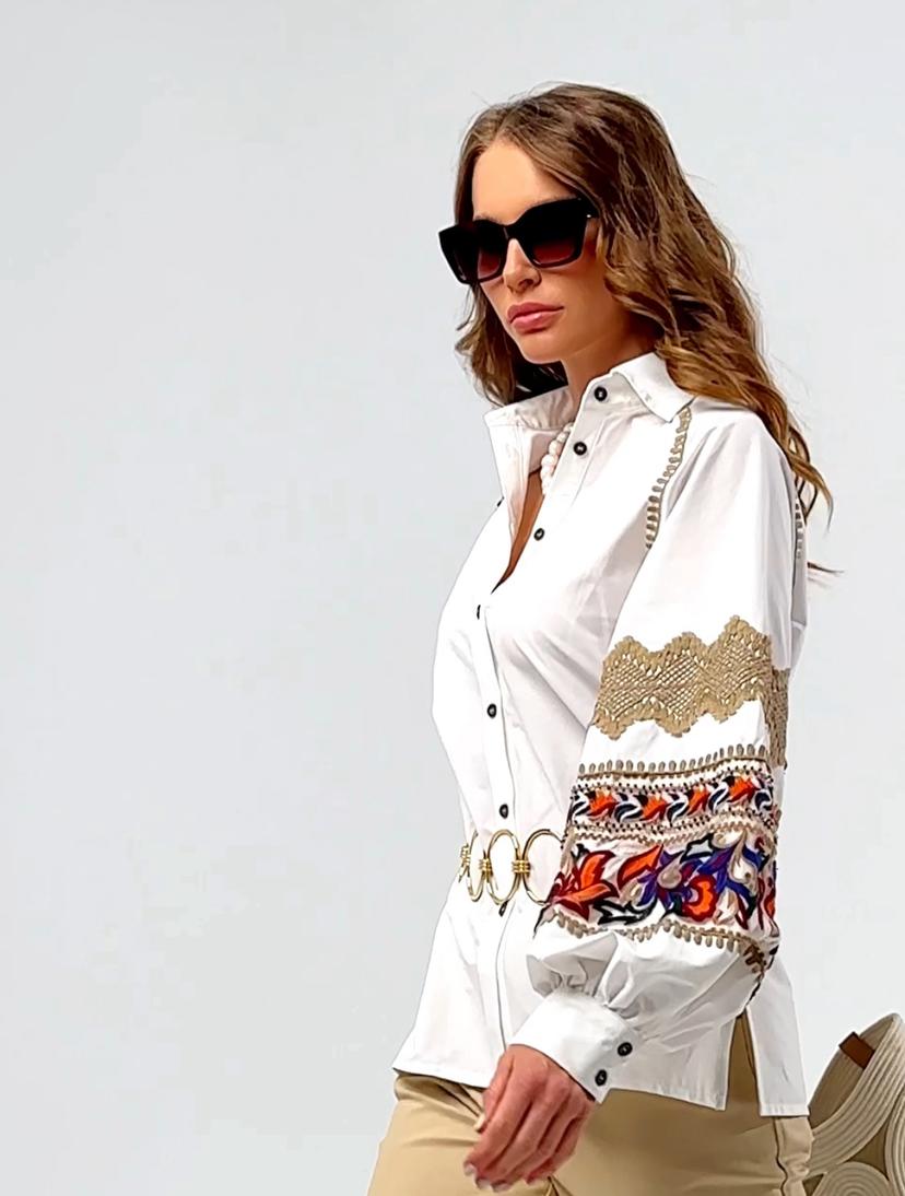  Elegant embroidered blouse in contemporary Ukrainian style