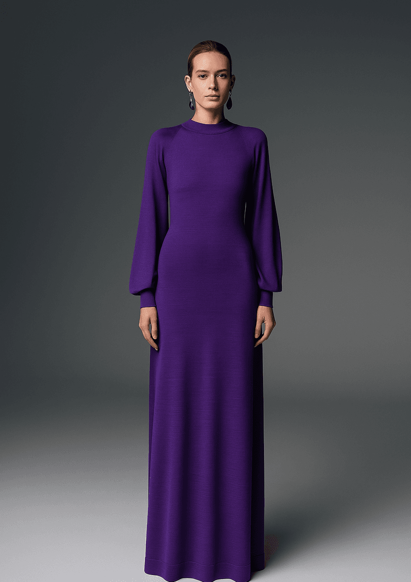 Designer Ceremony Dress in Purple