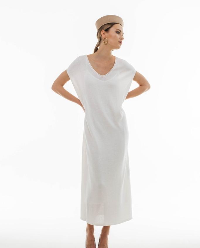 Premium summer knit dress – merino & silk blend