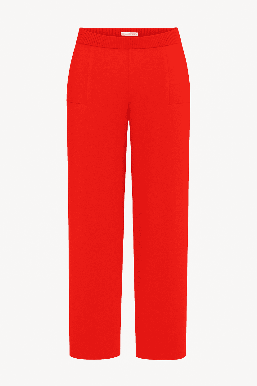  Straight -leg knit pants
