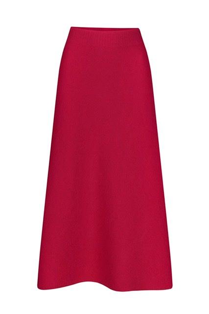  A-line merino wool skirt