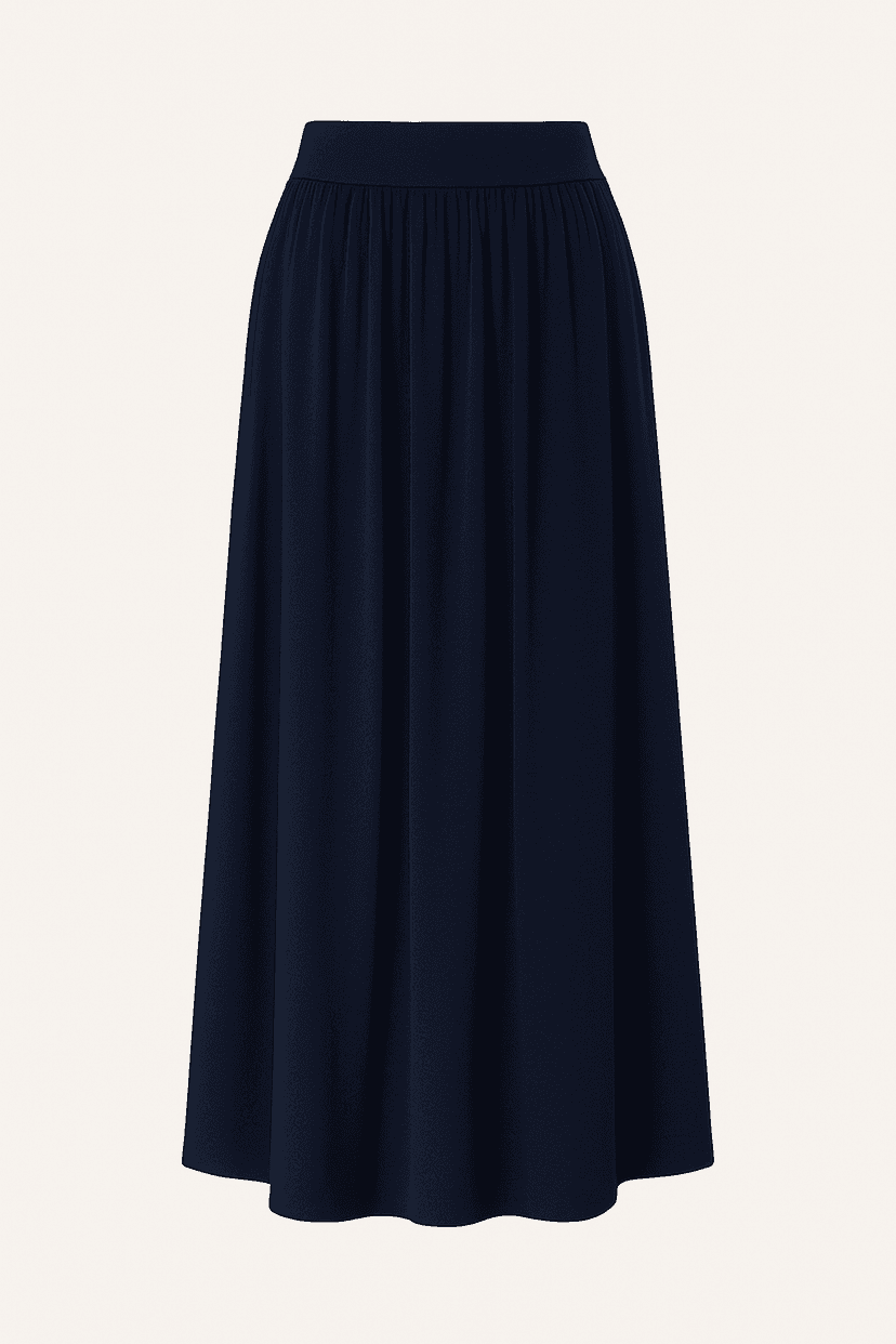 Dark blue premium maxi skirt
