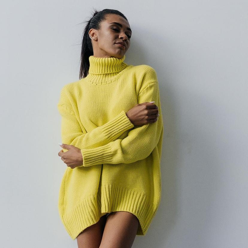 Premium turtleneck oversize sweater